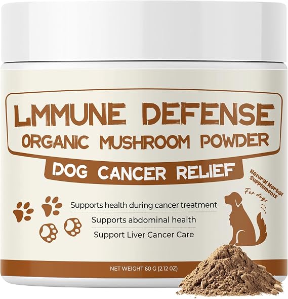 Dog Cancer Supplements, Immune Support with Turkey Tail & Reishi Powder