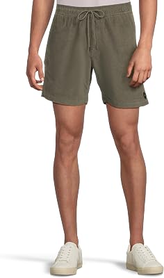 RVCA Mens Escape Elastic Regular Fit 17 Cord Short II