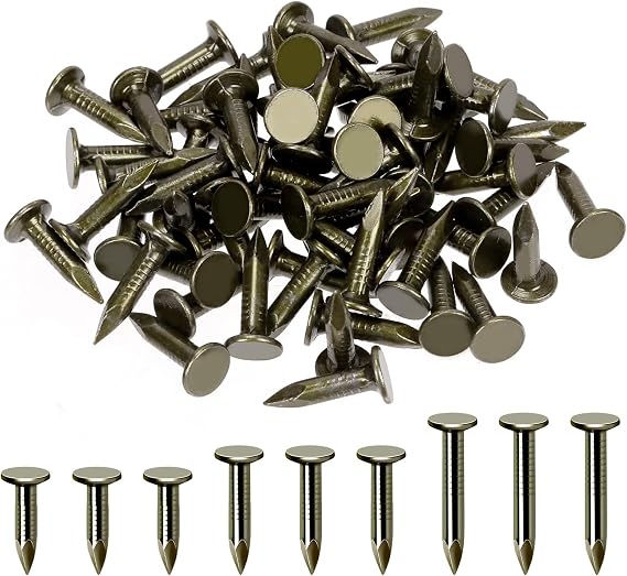 Hilitchi 300Pcs 20mm Steel Roofing Felt Nails Roofing Felt Pins Roofing Felt Lacquered Nails Asphalt Nails Used to Fasten Roofing Felt Asphalt Singles Slate Boards