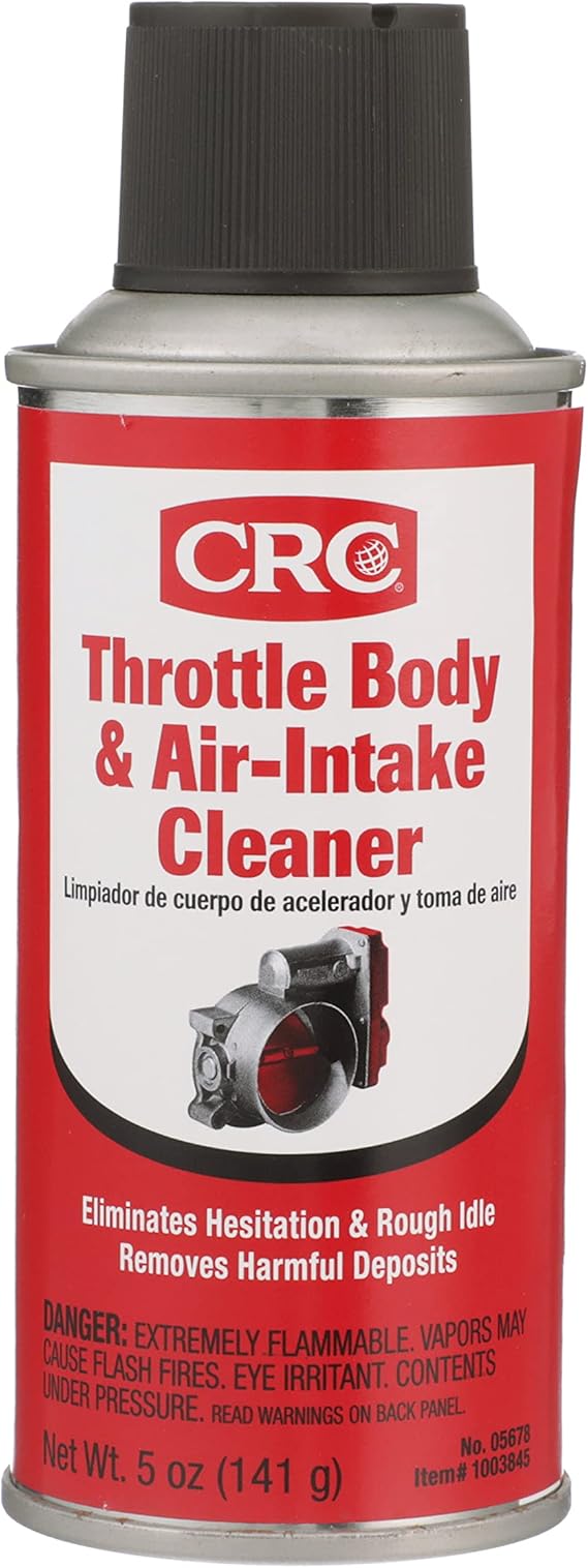 CRC Throttle Body & Air Intake Cleaner 05678 5 WT OZ, Cleaner for All Fuel Injected Gasoline Engines