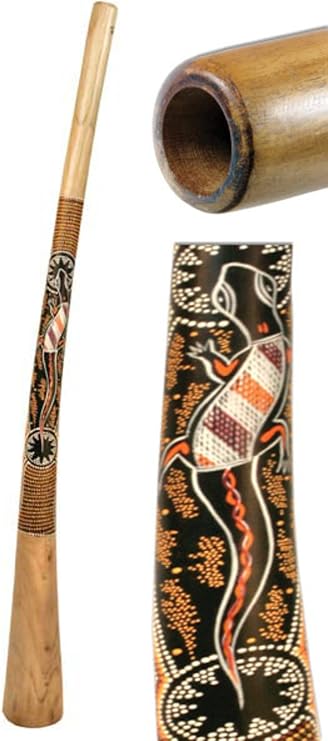 Didgeridoo Teak Wood Painted (55 inch)
