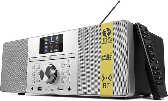 LEMEGA MSY1P CD Player, FM, Bluetooth, Powerful Stereo HiFi, Black