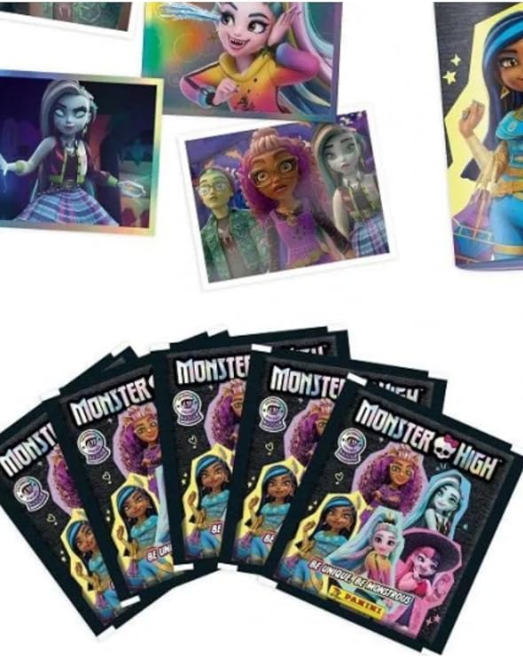 Panini Monster High Lisanslı Çıkartma 5 Paket (50 Adet) Sticker Seti
