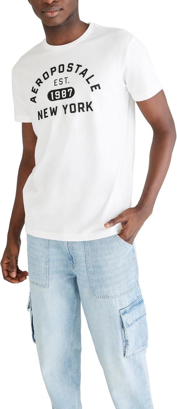 AEROPOSTALE Men's Aero Arch Logo NYC Graphic (Pack of 7)