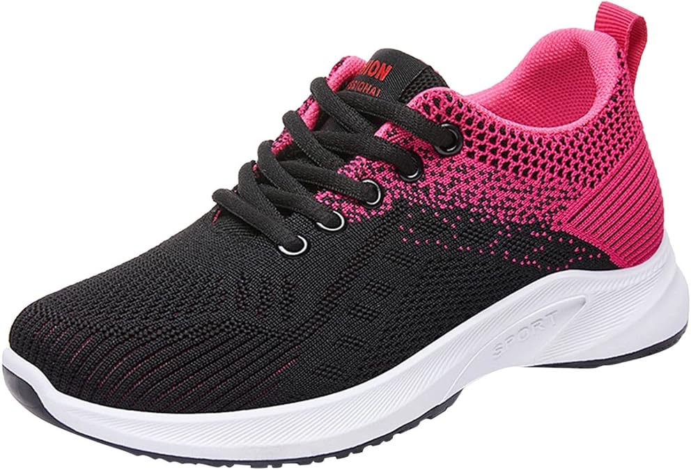 Womens Orthopedic Bowling Shoes,Comfortable Universal Slide Sole Breathable Lightweight Mesh Athletic Slip on Sneakers