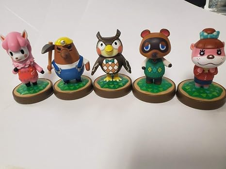 Amiibo Animal Crossing Series Figure 5- Pack Bundle Nintendo Switch - 3DS - WiiU (Bulk Packaging)