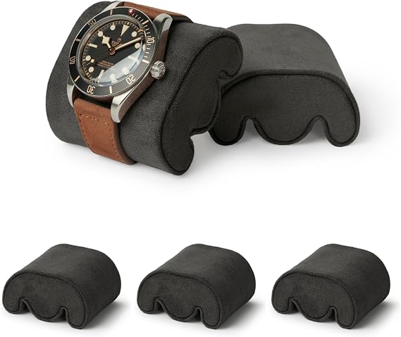 TAWBURY Fraser Watch Case Pillows - Pack of 3 Small Replacement Pillows for our Fraser Black Leather Watch Cases | 'M' Shaped Pillows Designed to fit 14.5cm - 17cm Wrists