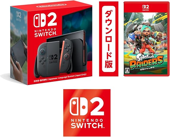 Nintendo Switch 2特典 Nintendo Switch 2 ロゴデザインステッカー 同梱 ＋ スプラトゥーン レイダース|オンラインコード版