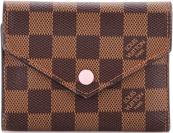 Pre-Loved Victorine Wallet Damier, Brown