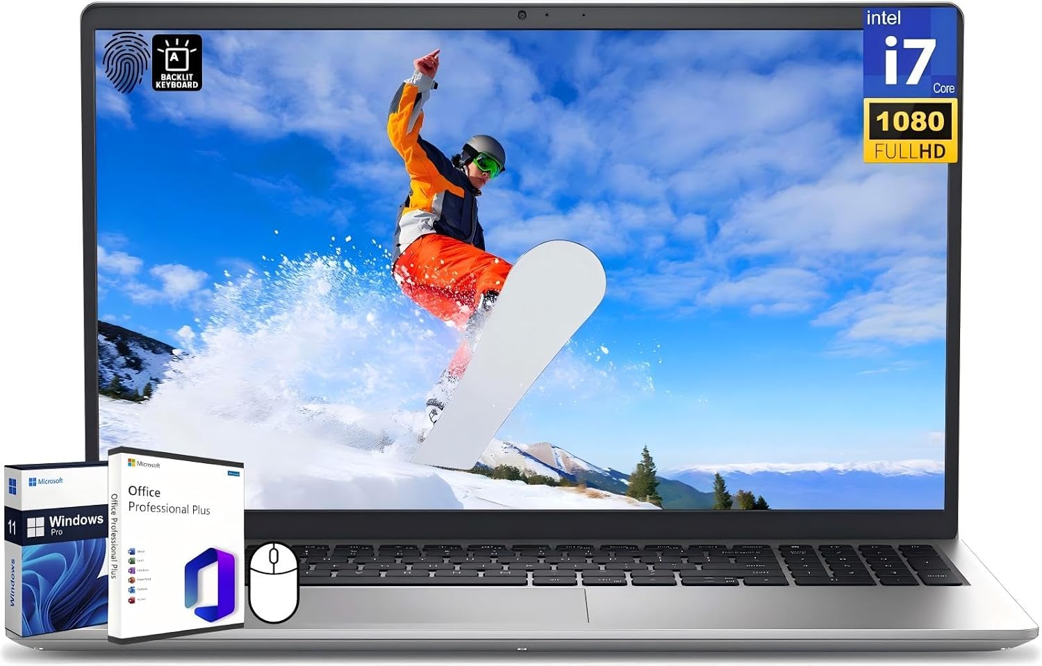 Dell Inspiron 15 3000 3530 Business Laptop Computer, Lifetime Office & Win 11 Pro, 15.6 FHD 120 Hz, Intel 10-Core i7-1355UUp to 5.0 GHz, 64 GB RAM, 1 TB SSD, Wi-Fi 6, Backlit KB, FHD Webcam, HDMI