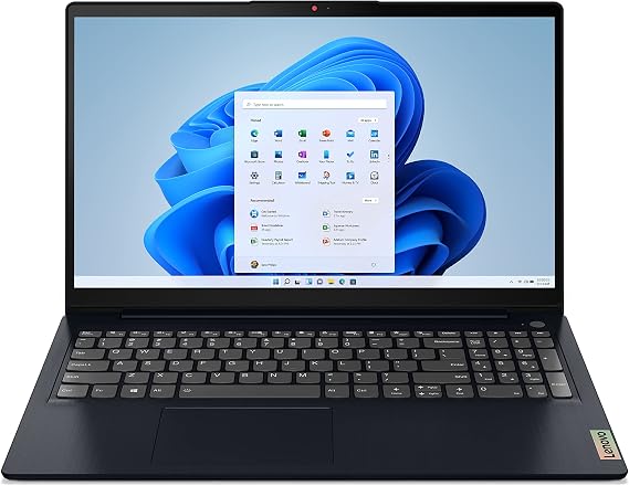 Lenovo IdeaPad 3 Laptop, 15.6" FHD Display, AMD Ryzen 5 5500U, 8GB RAM, 512GB Storage, AMD Radeon 7 Graphics, Windows 11 Home, Abyss Blue