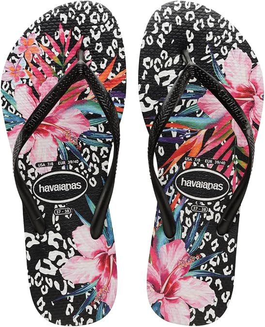 Havaianas Women's Slim Animal Floral Flip Flop Sandal