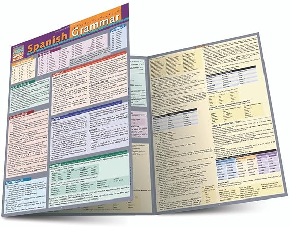 Spanish Grammar: a QuickStudy Laminated Reference Guide