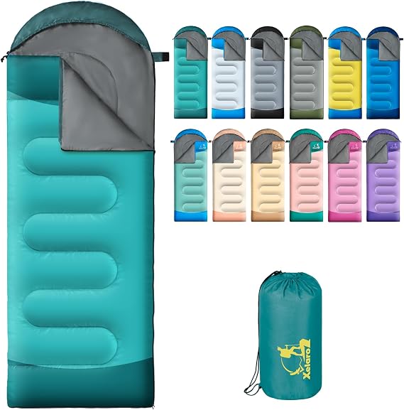 Sleeping Bags for Adults Kids - 3 Season Cold&Warm Weather Waterproof Camping Sleeping Bag - Lightweight Sleeping Bags for Camping Hiking Outdoor Travel