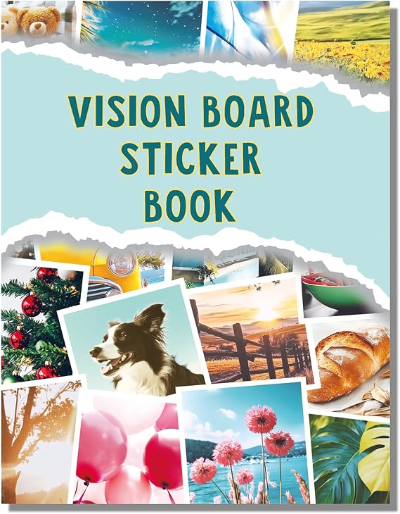 Sawnfay Vision Board Book - 2027 Vision Board Sticker Book