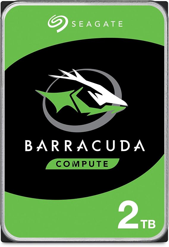 Seagate BarraCuda 2TB Internal Hard Drive HDD 3.5 Inch SATA 6 Gb/s 7200 RPM 64MB Cache for Computer Desktop PC Laptop (ST2000DM006)
