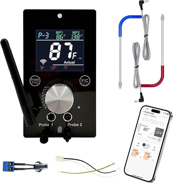 WiFi PID Controller Replacement Kit for Traeger Pro 22/34, Pit Boss 700/820