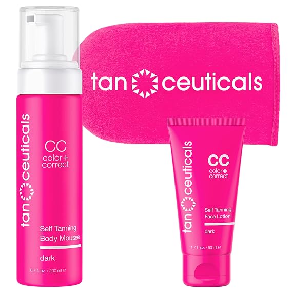 Tanceuticals Mousse Self Tanning Kit, Dark Shade