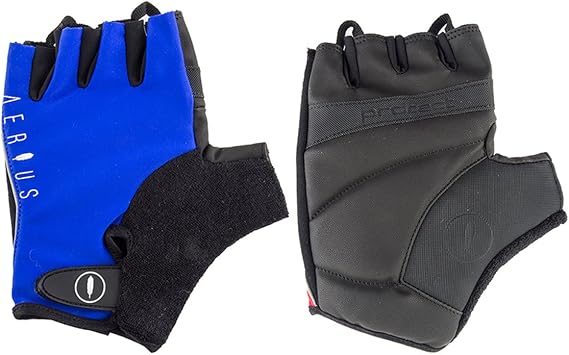AERIUS Classic Short Finger Cycling Gloves - SO-2202 Blue - L