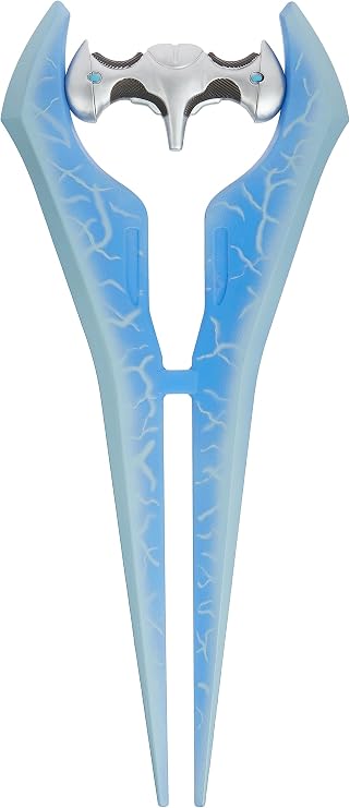 Disguise Halo Energy Deluxe Light Up Sword Costume Accessory, Blue, 30 Inch Length