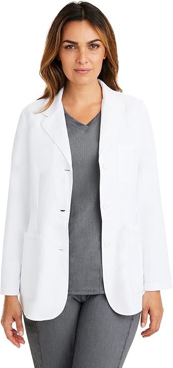 Healing Hands Flo Lab Coat for Woman 4 Pockets Soft Stretch Doctor Coat