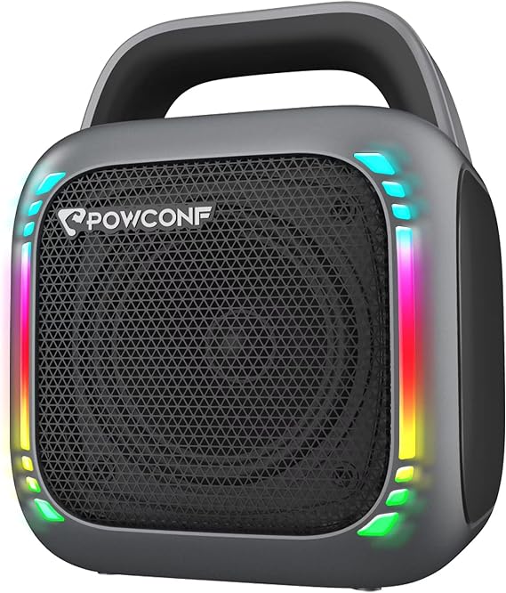Portable Karaoke Machine for Adults/Kids, 80W, Subwoofer, PA Systerms, 24H Playtime, RGB Lights, Waterproof, Bluetooth/T-F Cards/USB/TWS, HiFi Speaker for Outdoors, Party, Meeting