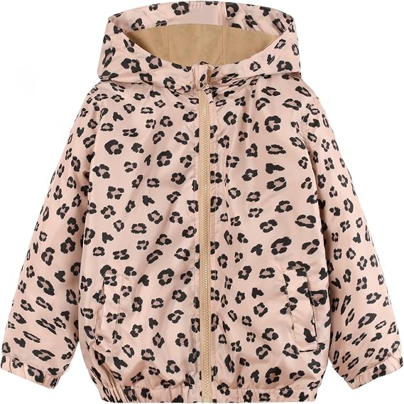 SNOW DREAMS Girls Rain Jackets Waterproof Raincoat for Kids Lightweight Coats Hooded Windbreakers