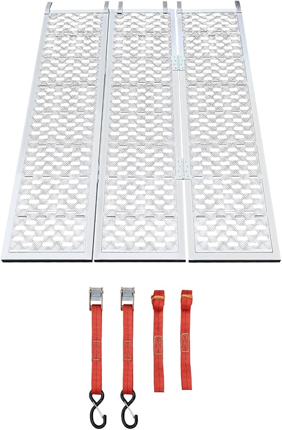 77" L x 54" W Tri-Fold Loading Ramps,1500 lbs Capacity