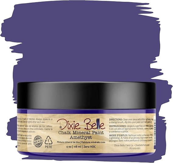 Dixie Belle Paint Company Chalk Mineral Paint - Amethyst (4oz)