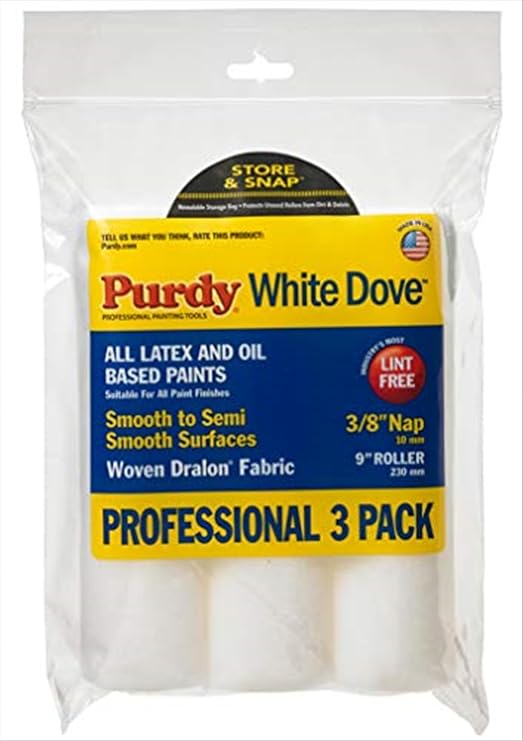 Purdy WhiteDove, 9 in. x 3/8 in., 3 count