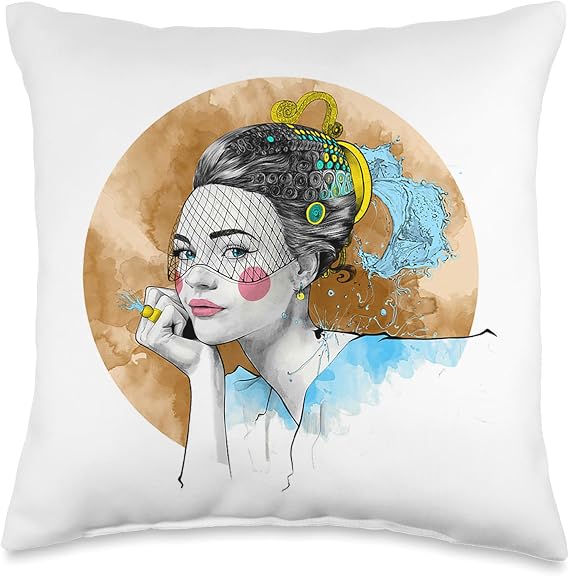 Chinese Women Throw Pillow