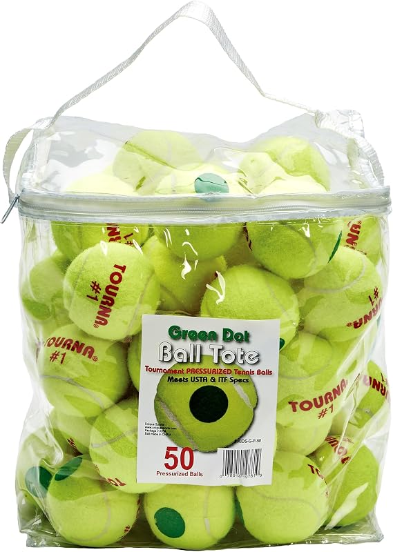 Tourna Green Dot Low Compression Tennis Balls
