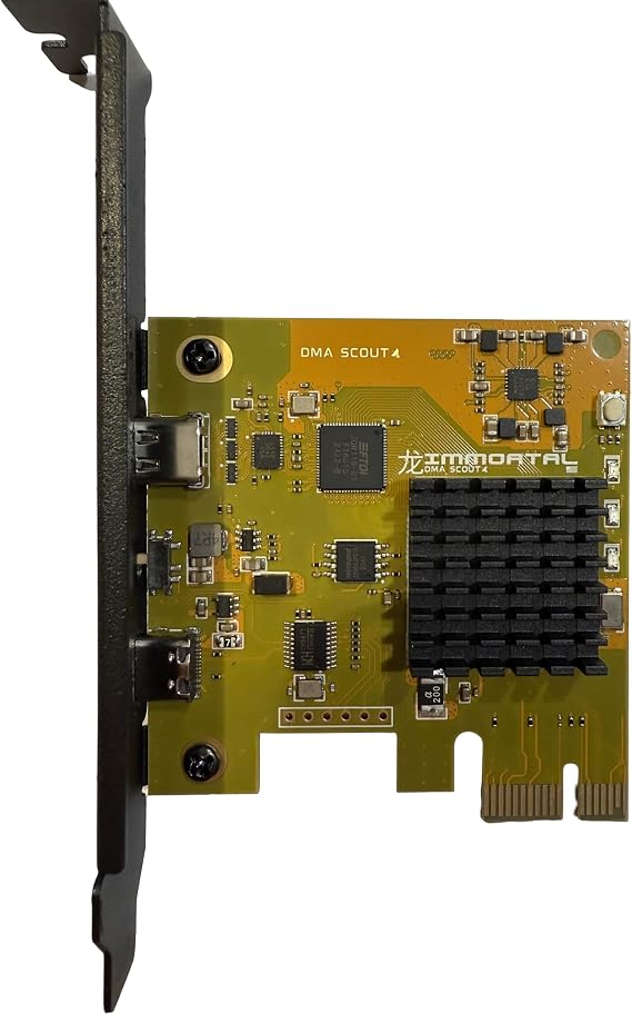 DMA Scout 35T - Direct Memory Access Card USB‑C/PCIe - PCILeech Ready FPGA - Up to 275MB/s Artix‑7 XC7A35T - USB Firmware Flashable Zylynx FPGA DMA Development Board - DMA Card