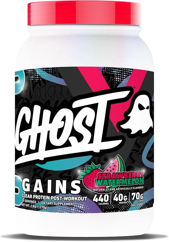 GHOST Clear Gains Mass Gainer Protein Powder - 40G Whey Protein Isolate