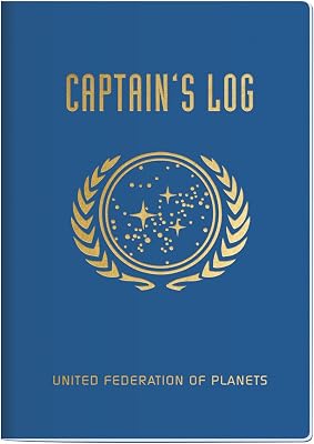 The Unemployed Philosophers Guild Star Trek Captains Log Large Notebook