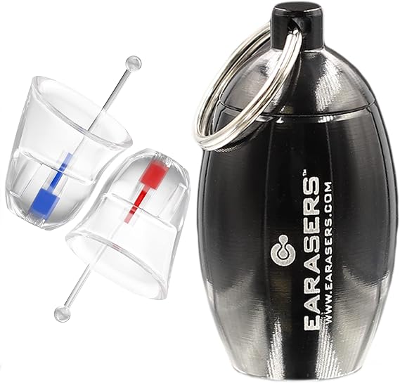 Earasers 19dB Noise Reducing Earplugs w/Case - Extra Small