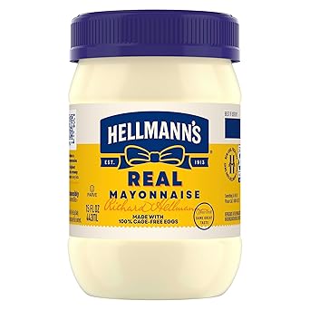 Hellmanns Real Mayonnaise Real Mayo For a Creamy Sandwich Spread or Condiment Gluten Free, Made With Cage-Free Eggs 15 oz