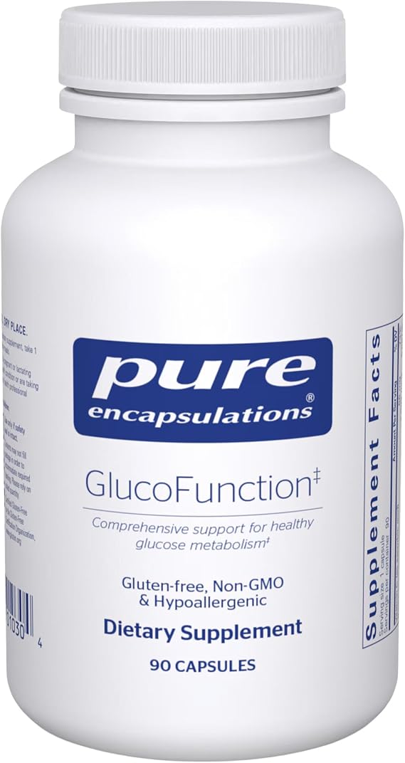 Pure Encapsulations GlucoFunction, 90 Capsules | Comprehensive Support for Healthy Carbohydrate Metabolism*, Metabolic Support*