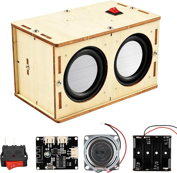 STEM Projects DIY Bluetooth Speaker Kit for Kid & Adults Portable Wood
