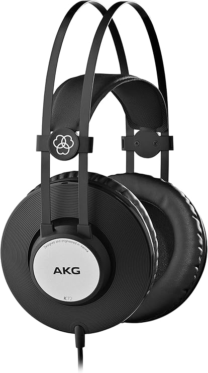 AKG K72 Kapalı Stüdyo Kulaklığı, Siyah, standart