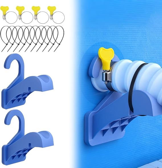Swimming Pool Pipe Holders, Above Ground Pool Accessories with Hose Support - Pool Hose Holder Prevents Pipe Sagging, Universal Pool Accessories