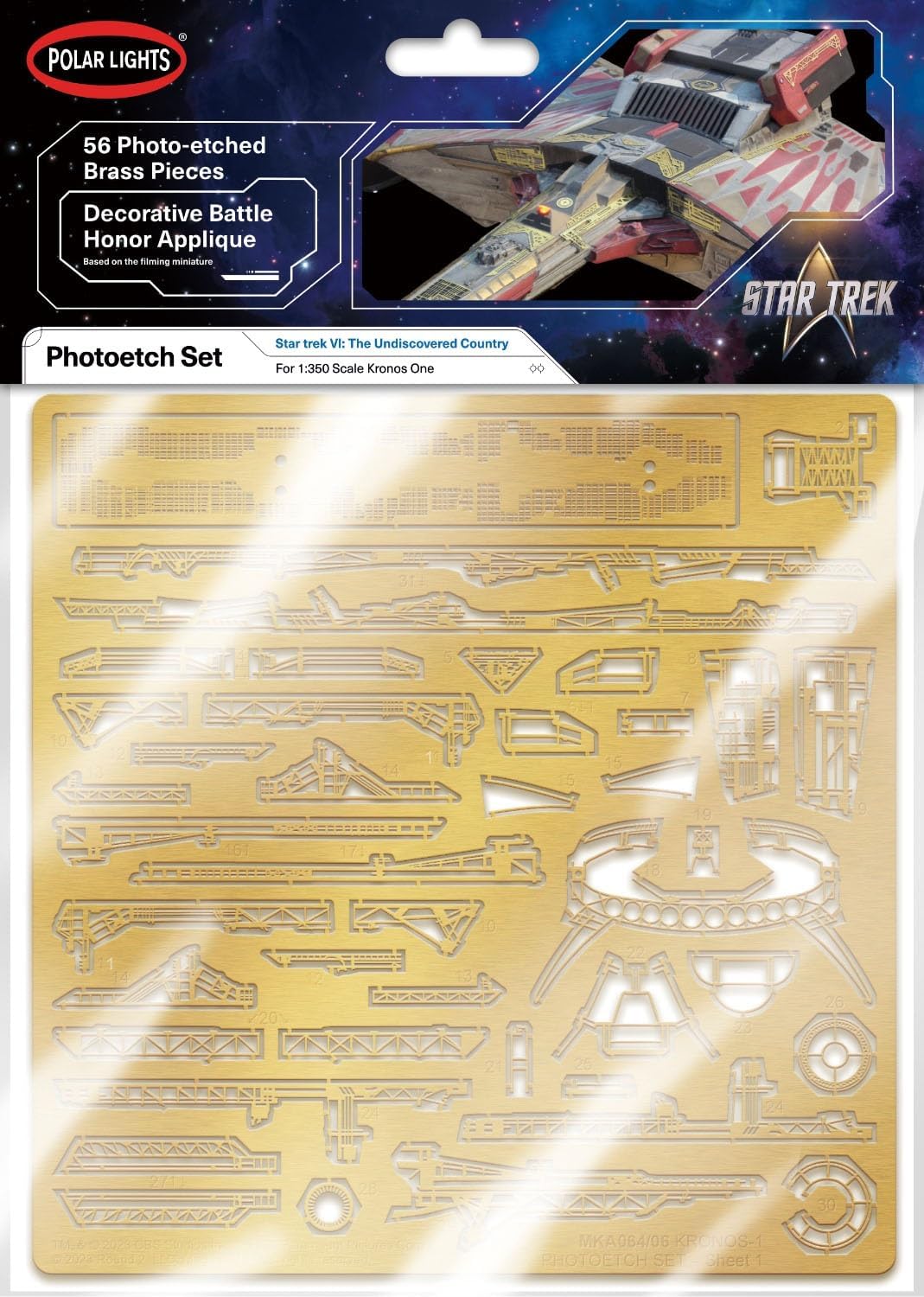 Polar Lights Star Trek 6: Undiscovered Country Klingon K'ronos-1 Photoetch Set