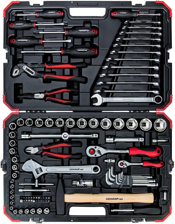 Carolus by Gedore red socket set 1/4 + 1/2 100-teilig