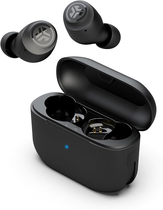 JLab, Go Air Pop, True Wireless Earbuds, Bluetooth 5.1, Dual Connect, IPX4, EQ3 Sound Settings, Black