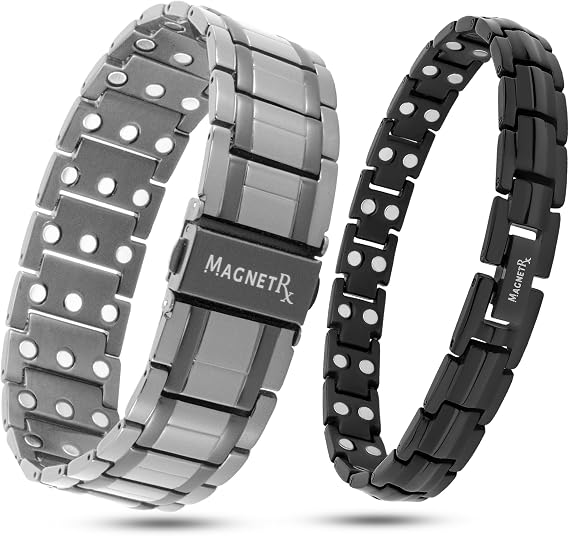 MagnetRX Ultra Strength Magnetic Bracelets for Couples Premium Magnetic Bracelets for Men and Women His and Hers Set