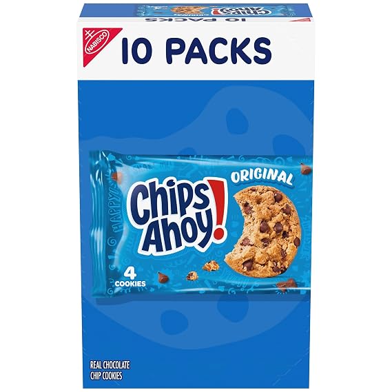 CHIPS AHOY! Original Chocolate Chip Cookies, 10 Snack Packs
