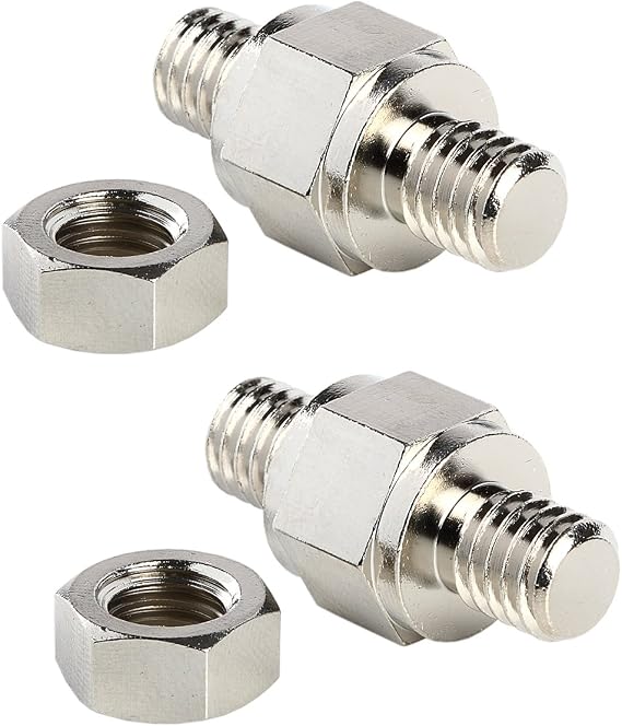 2pcs Standard Side Post Battery Terminal 3/8 16 Stud Extender Extension Compatible with GM and Other Accessories to Battery