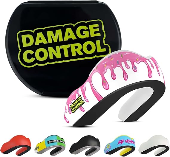 DAMAGE CONTROL Extreme Impact Sports Mouth Guard w/Case Cold Drip