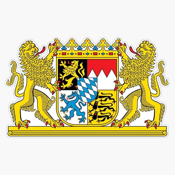 Bavaria Coat of Arms Sticker Vinyl Decal Bumper Sticker 5"