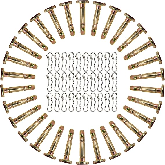 Shear Pins and Cotter Pins Fit for MTD Snowblower - Shear Pins 30pcs and Cotter Pins 30pcs Compatible for Cub Cad et Troy Bilt Craftsman 24" 26" Snow Thrower, Replace 738-04124A 714-04040
